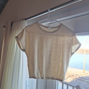 Caution To The Wind Cream Top Women's small